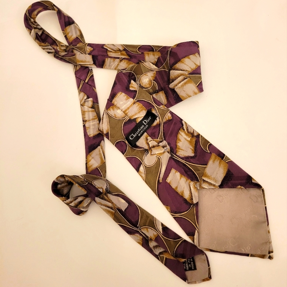 Christian Dior Monsier men's tie pre-owned - Picture 6 of 6